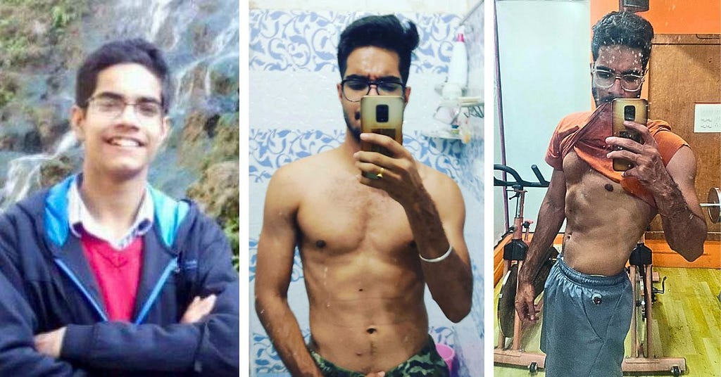 Author’s transformation from age 15 to 21.